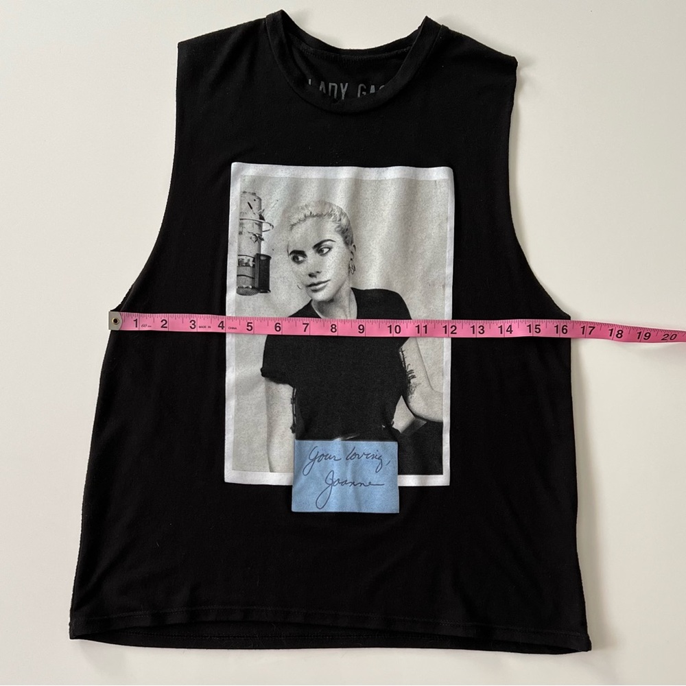 Lady Gaga Joanne Muscle Tank Top, Black, XS - Picture 6 of 6